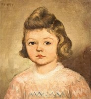 Kunffy Lajos- Kislány portré