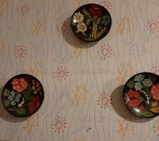 Folk, Kalocsa pattern, set of 3 wall decorations, for sale, worth it together!!! Even as a gift!