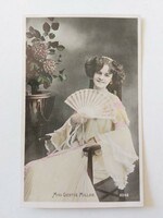 Old postcard lady photo postcard miss gertie millar