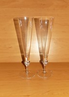 Retro base glass cups 24.5 cm never used! (9 / K)