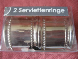 2 silver-plated napkin rings