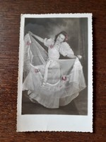 Régi női fotó 1947 vintage fénykép hölgy