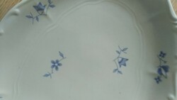 Zsolnay kék virágos nagy pecsenye tányér