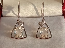Morganit 925 sterling silver earrings