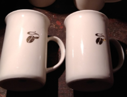 Vintage retro 4 darabos Tchibo porcelán kávés csésze gyűjtemény (Zsolnay, Hollóházi,jelzetlen) pohár