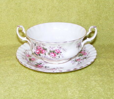 Royal Albert Lavender rose füles bögre és tányér