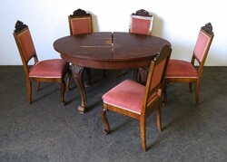 1I931 old neo-baroque dining set