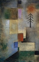 Paul Klee - Kis kép fenyővel - vakrámás vászon reprint