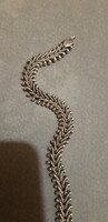 Old silver (935) anklet - xl - goldsmith's masterpiece