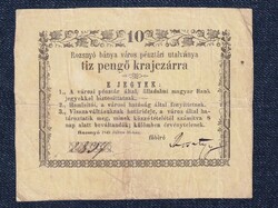 Rozsnyó 10 Pengő Krajczárra bankjegy 1849 (id62803)