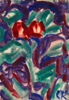 Christian Rohlfs - Tulipánok - vakrámás vászon reprint