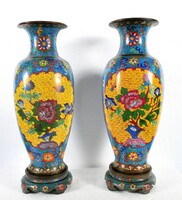 Antique Chinese Compartment Vase Pair