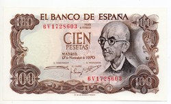 Spanyolország 100 spanyol Peseta, 1970, UNC