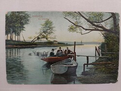 Siófok, Sió estuary, 1911, boat, portrait