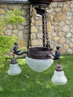 Figural eclectic antique chandelier