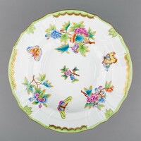 Herend Victorian patterned rocaille deep plate vi. # Mc1216