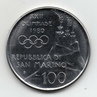 San Marino 100 Lira, 1980
