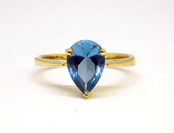 Blue gold ring with stones (zal-au106716)