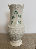 Belleek ireland leafy porcelain vase a16