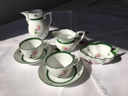 Herend Viennese rose vrh pattern coffee set for 2, new condition