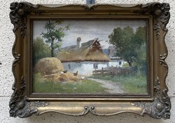 Gyula Zorkóczy (1873-1932) farm yard