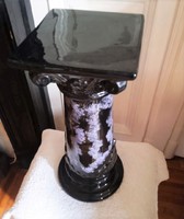Black ceramic stand for plants or other items