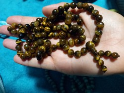 Real Tibetan mala/108-eye prayer beads with premium tiger eye balls