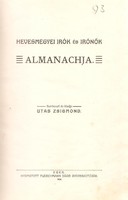 Zsigmond Utas: Almanac of Hevesmegye writers and women writers 1909