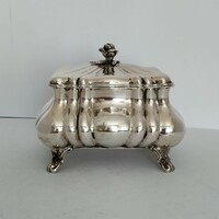 Silver neo-baroque sugar box