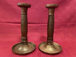 Biedermeyer style candle holder pair