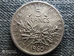 Franciaország .835 ezüst 5 Frank 1960 (id47003)