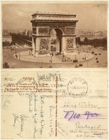 Régi képeslap - Párizs