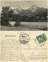 Régi képeslap - Faakersee mit dem Mittagskogl 1909