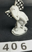 Kockásfülű elefánt Augarten Vienna  porcelán figura