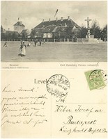Régi képeslap - Devecser Gróf Eszterházy Ferenc várkastélya 1909