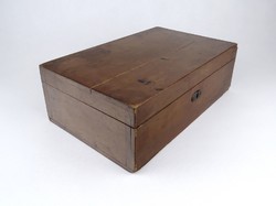 1J596 old wooden box card box 9 x 27 x 17 cm