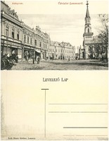 Régi képeslap - Loconcz Kubinyi-tér