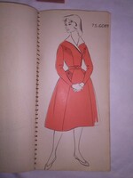 "Textilipari Kisipari Szövetkezetek Tervező Lab. 1957" Házi Példány! El nem adható! modell könyv