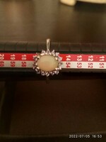 Opál gyűrű, 56-os méret sterling ezüst gyűrű