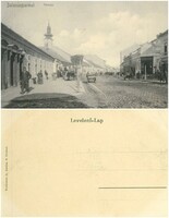 Old postcard - Balassagyarmat main street