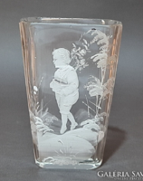 Antik, Mary Gregory üveg pohár