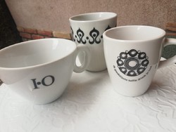 Black and white mugs 3 pcs
