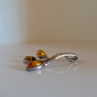 Pendant with various types of amber