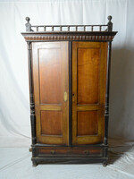 Antique pewter cabinet with 2 doors, 2 pcs