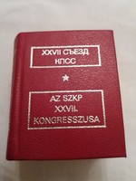 Az SZKP XXVII. kongresszusa (minikönyv - számozott)