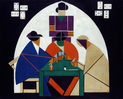 Doesburg - card players - blindfold canvas reprint