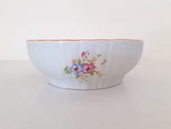 Old Zsolnay porcelain small bowl with flowers
