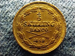 Svédország I. Oszkár (1844-1859) 1/6 Skilling banco 1849 (id62743)