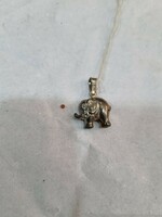 Silver elephant pendant
