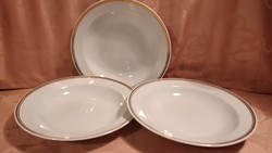 Zsolnay porcelain deep plate - 3 pcs